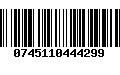 Código de Barras 0745110444299