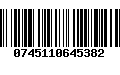 Código de Barras 0745110645382