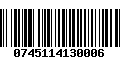 Código de Barras 0745114130006