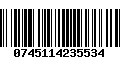 Código de Barras 0745114235534