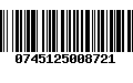 Código de Barras 0745125008721