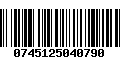 Código de Barras 0745125040790