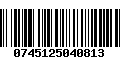 Código de Barras 0745125040813