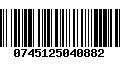 Código de Barras 0745125040882