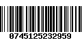 Código de Barras 0745125232959