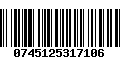 Código de Barras 0745125317106