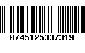 Código de Barras 0745125337319