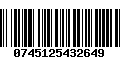 Código de Barras 0745125432649