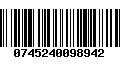 Código de Barras 0745240098942