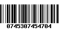 Código de Barras 0745307454704