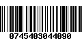 Código de Barras 0745403044090