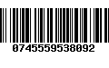 Código de Barras 0745559538092