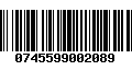 Código de Barras 0745599002089