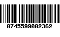 Código de Barras 0745599002362