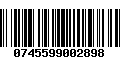 Código de Barras 0745599002898