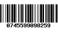 Código de Barras 0745599098259