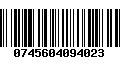 Código de Barras 0745604094023