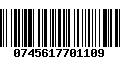 Código de Barras 0745617701109