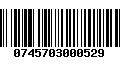 Código de Barras 0745703000529