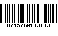 Código de Barras 0745760113613