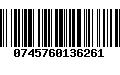 Código de Barras 0745760136261