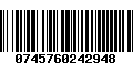Código de Barras 0745760242948