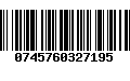 Código de Barras 0745760327195