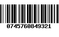 Código de Barras 0745760849321