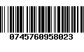 Código de Barras 0745760958023