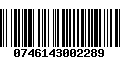 Código de Barras 0746143002289