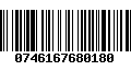 Código de Barras 0746167680180