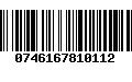 Código de Barras 0746167810112