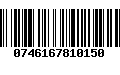 Código de Barras 0746167810150