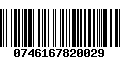 Código de Barras 0746167820029