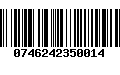 Código de Barras 0746242350014