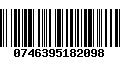 Código de Barras 0746395182098