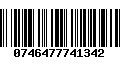Código de Barras 0746477741342