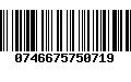 Código de Barras 0746675750719
