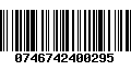 Código de Barras 0746742400295