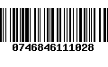 Código de Barras 0746846111028