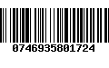 Código de Barras 0746935801724