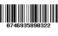 Código de Barras 0746935890322