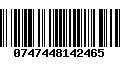 Código de Barras 0747448142465