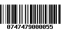 Código de Barras 0747479000055