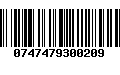 Código de Barras 0747479300209
