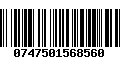 Código de Barras 0747501568560