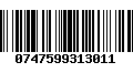 Código de Barras 0747599313011