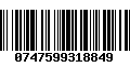 Código de Barras 0747599318849