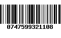 Código de Barras 0747599321108