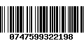 Código de Barras 0747599322198